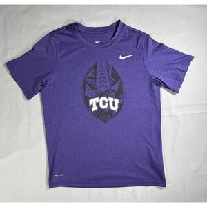 Nike Tee Texas Christian‎ University Football T-shirt Youth Large